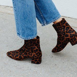 Loeffler Randall Carter Boot in Leopard - Size 10